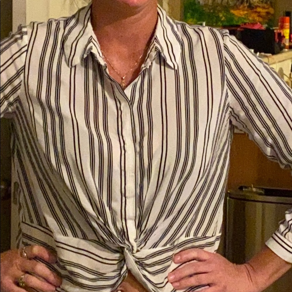 I.N.C. Business Attire Collared Blouse